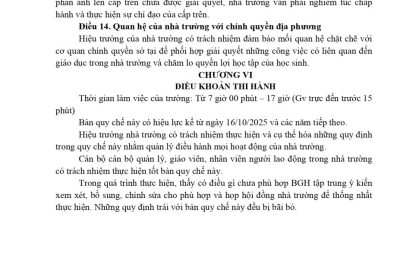 Quyết định v/v ban hành quy chế làm việc